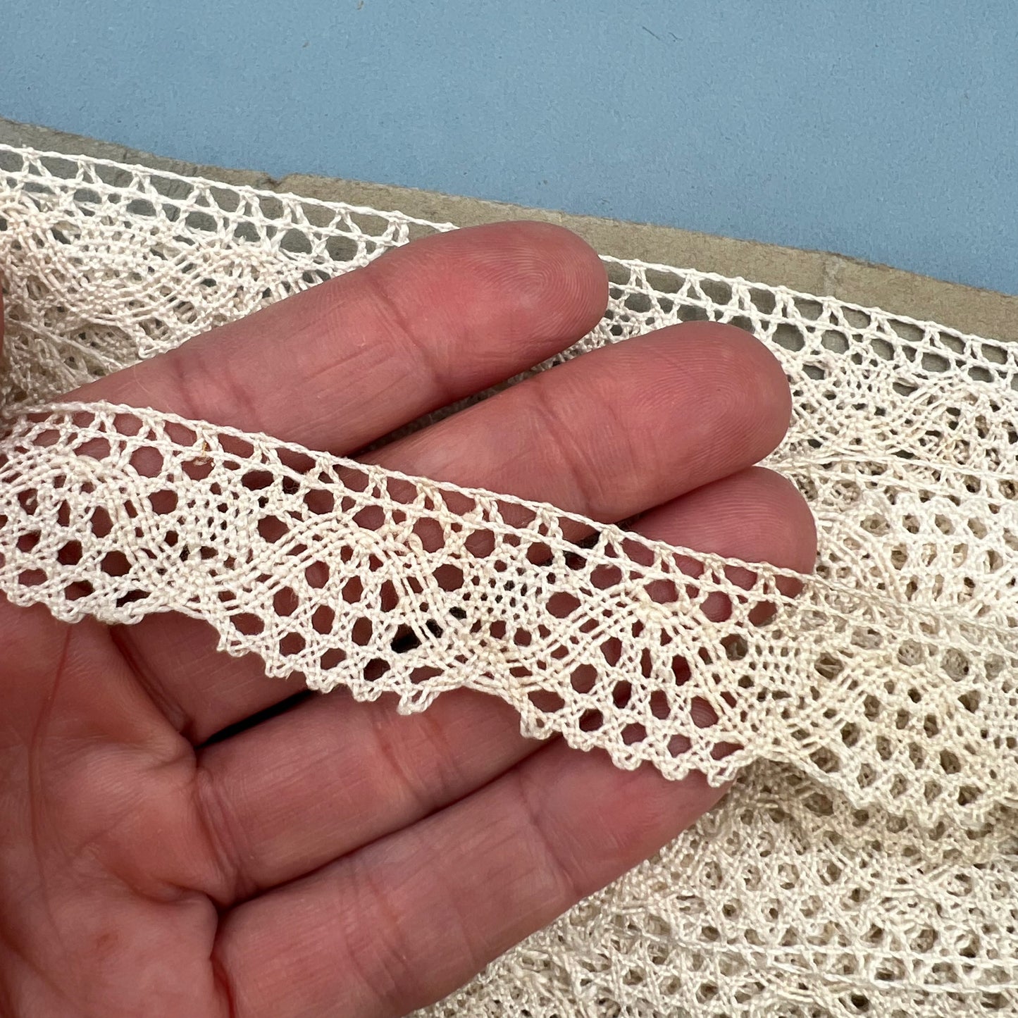 Wholesale Vintage French Lace Trim – 10m – Le Puy-en-Velay Cotton Lace