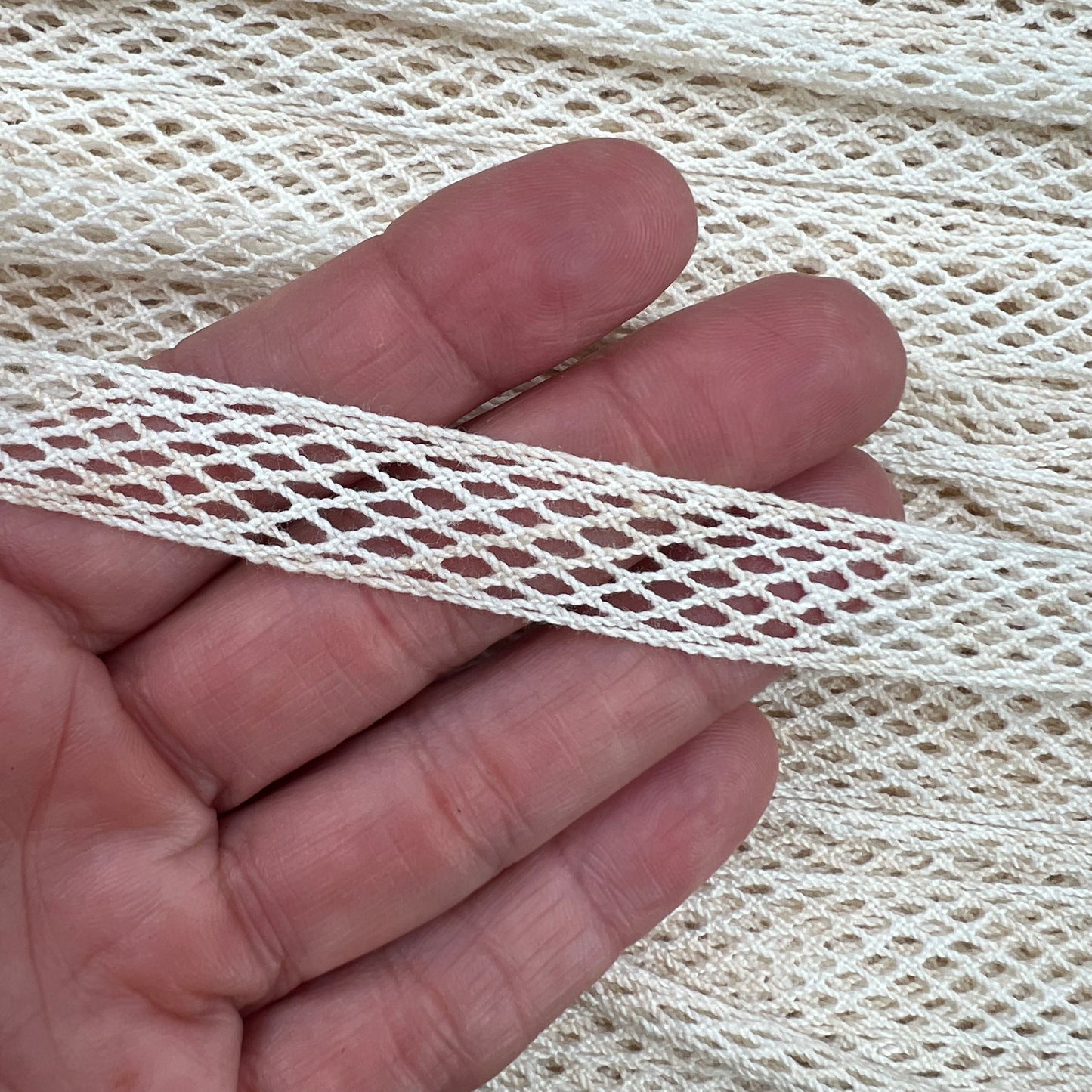 Wholesale Vintage French Lace Trim – 115m – Le Puy-en-Velay Cotton Lace