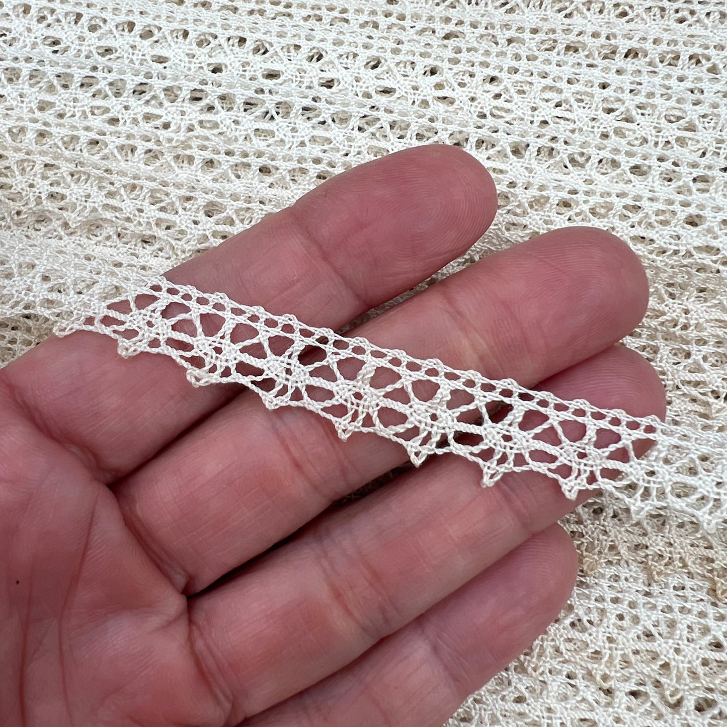 Wholesale Vintage French Lace Trim – 50m – Le Puy-en-Velay Cotton Lace