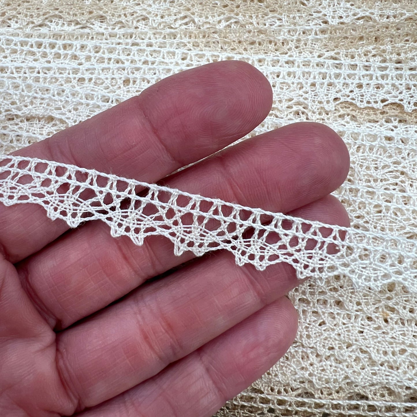 Wholesale Vintage French Lace Trim – 100m – Le Puy-en-Velay Cotton Lace