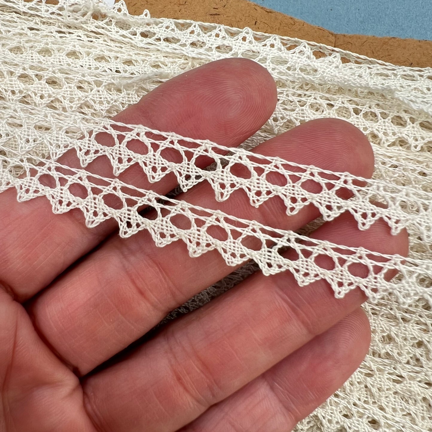 Wholesale Vintage French Lace Trim – 100m – Le Puy-en-Velay Cotton Lace