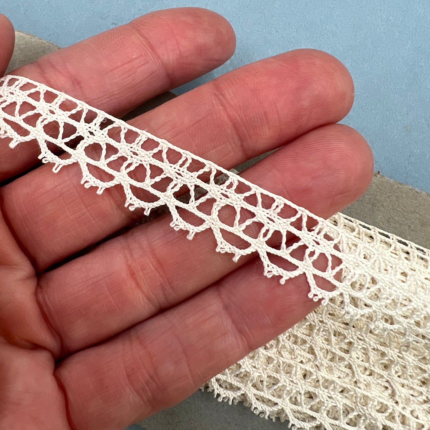 Wholesale Vintage French Lace Trim – 20m – Le Puy-en-Velay Cotton Lace