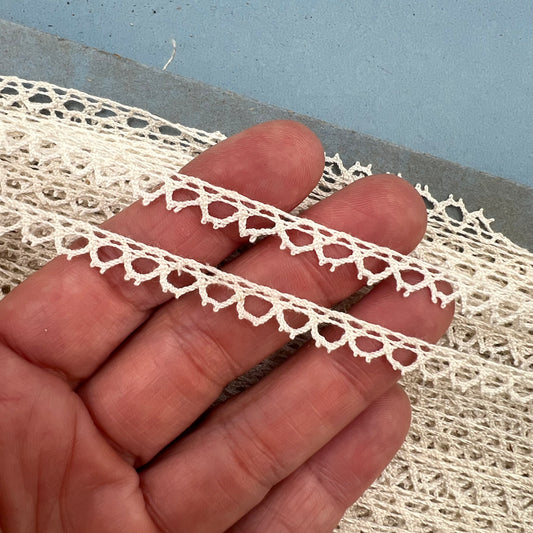 Wholesale Vintage French Lace Trim – 45m – Le Puy-en-Velay Cotton Lace - Bobbins&Needles