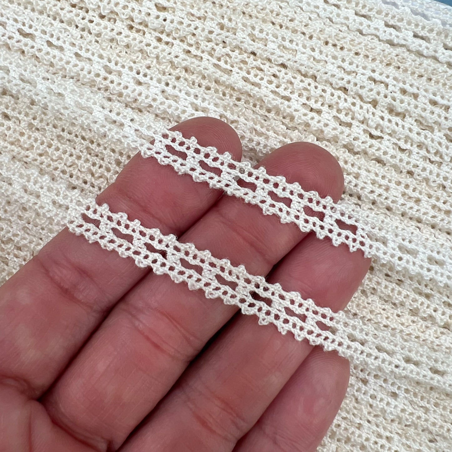 Wholesale Vintage French Lace Trim – 36m – Le Puy-en-Velay Cotton Lace