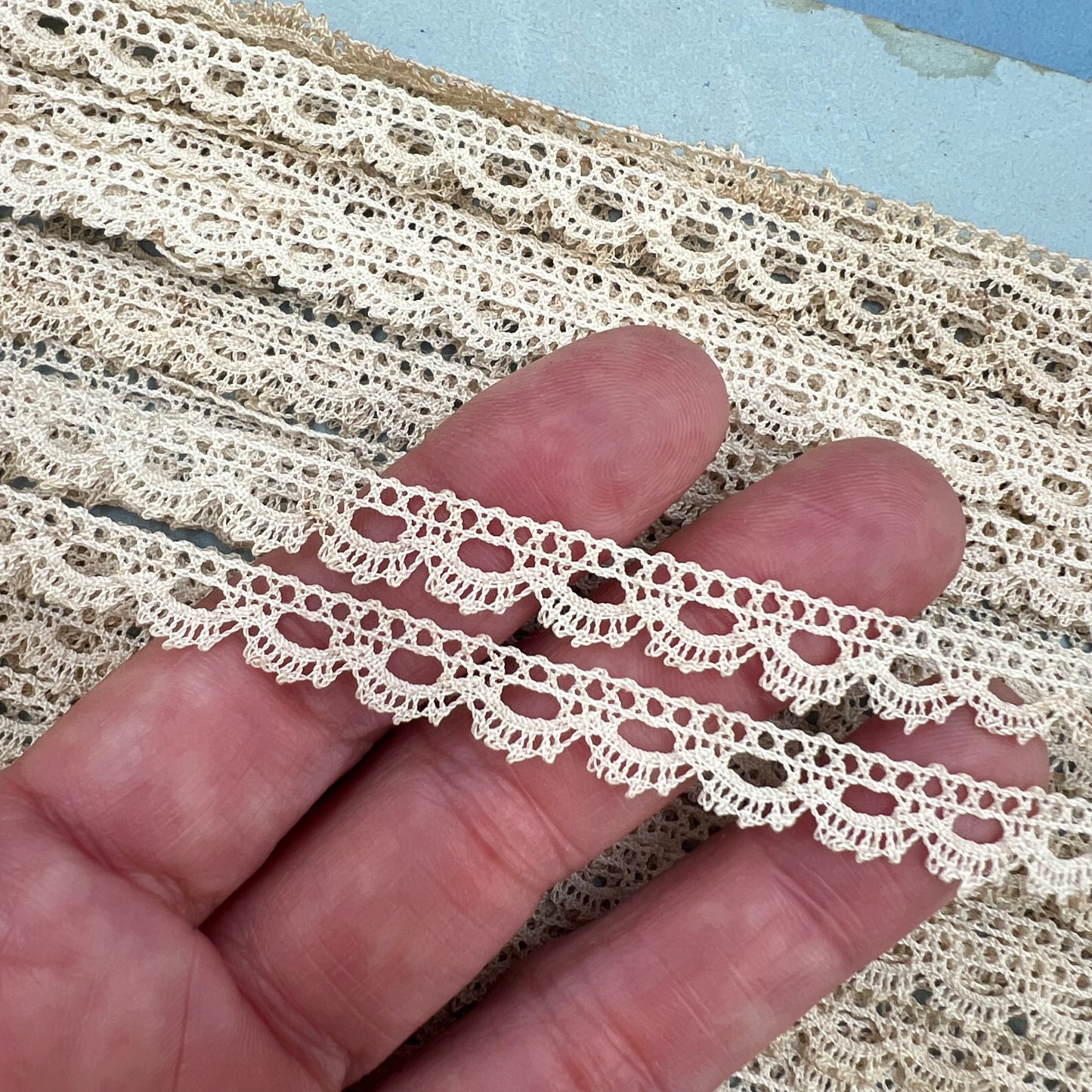 Wholesale Vintage French Lace Trim – 25m – Le Puy-en-Velay Cotton Lace