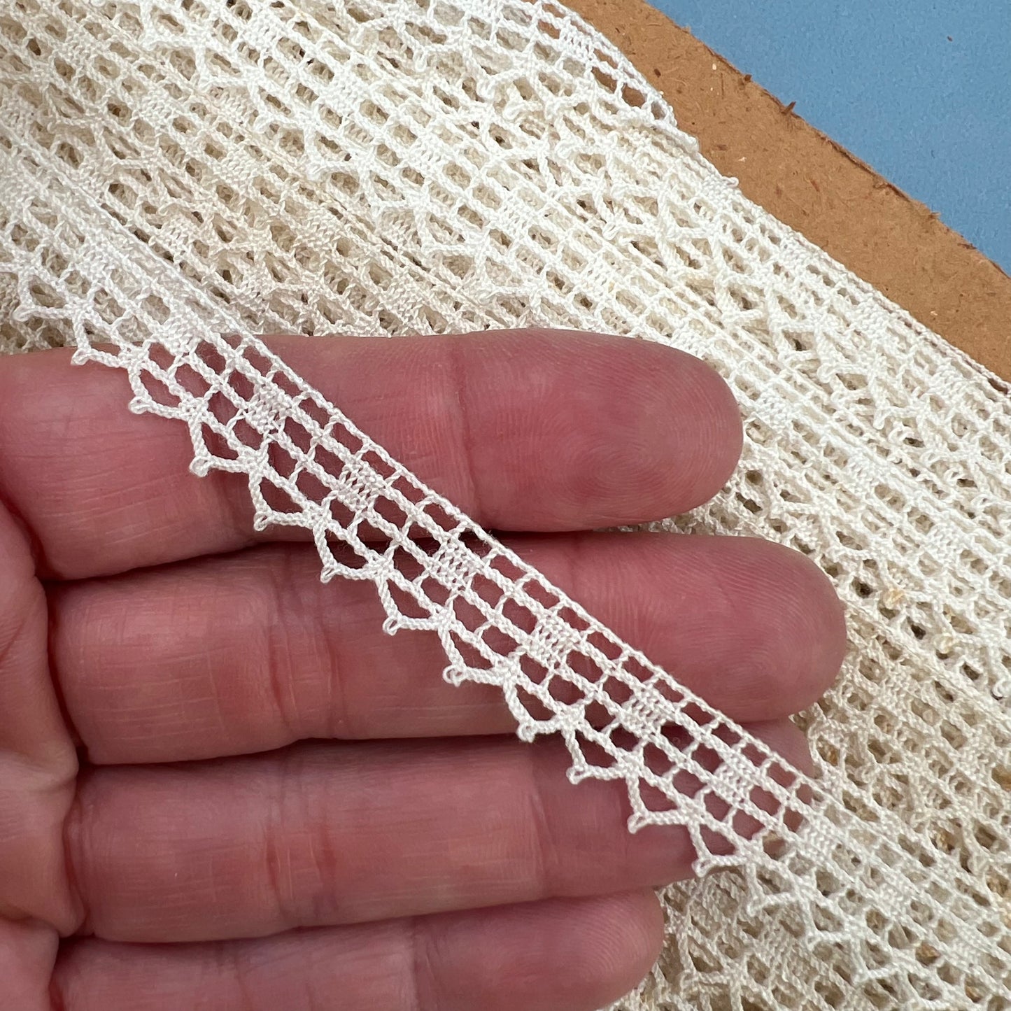 Wholesale Vintage French Lace Trim – 33m – Le Puy-en-Velay Cotton Lace