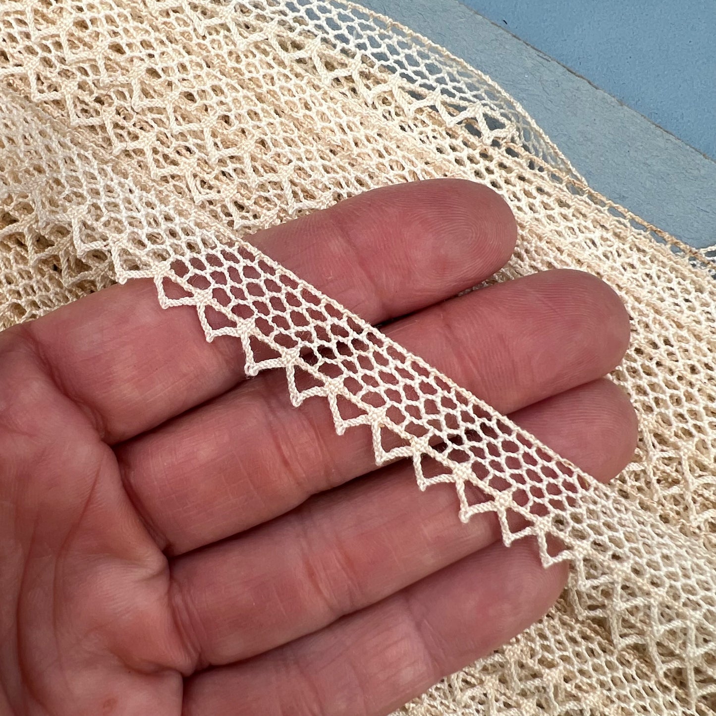 Wholesale Vintage French Lace Trim – 30m – Le Puy-en-Velay Cotton Lace