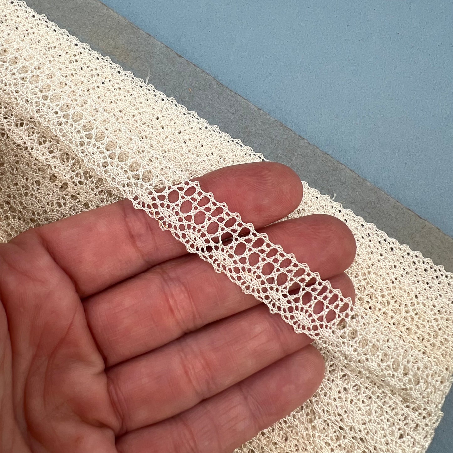 Wholesale Vintage French Lace Trim – 33m – Le Puy-en-Velay Cotton Lace