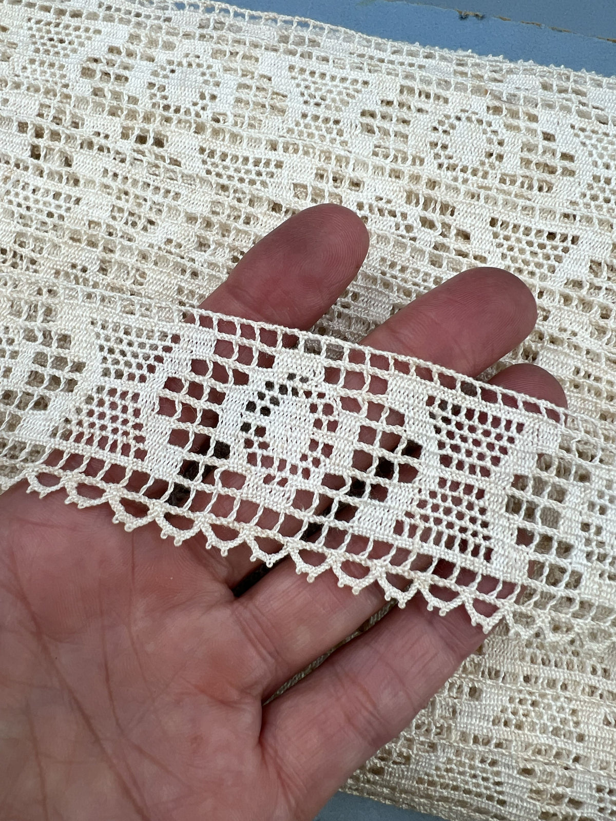 Wholesale Vintage French Lace Trim – 61m – Le Puy-en-Velay Cotton Lace