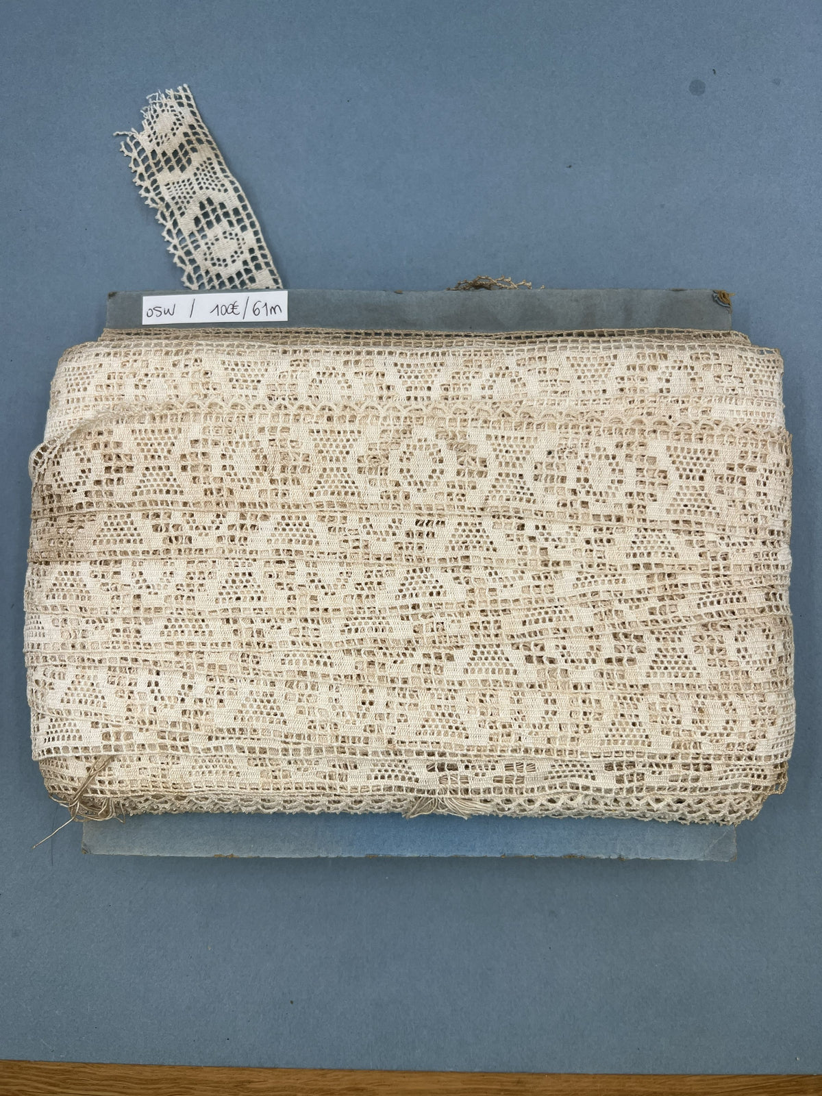 Wholesale Vintage French Lace Trim – 61m – Le Puy-en-Velay Cotton Lace