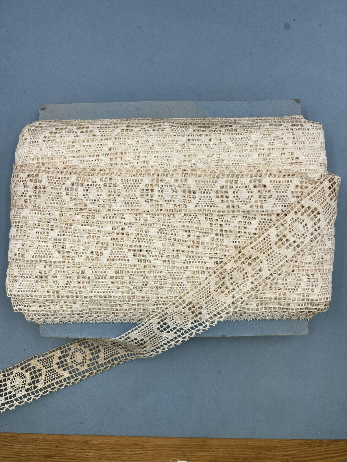 Wholesale Vintage French Lace Trim – 61m – Le Puy-en-Velay Cotton Lace