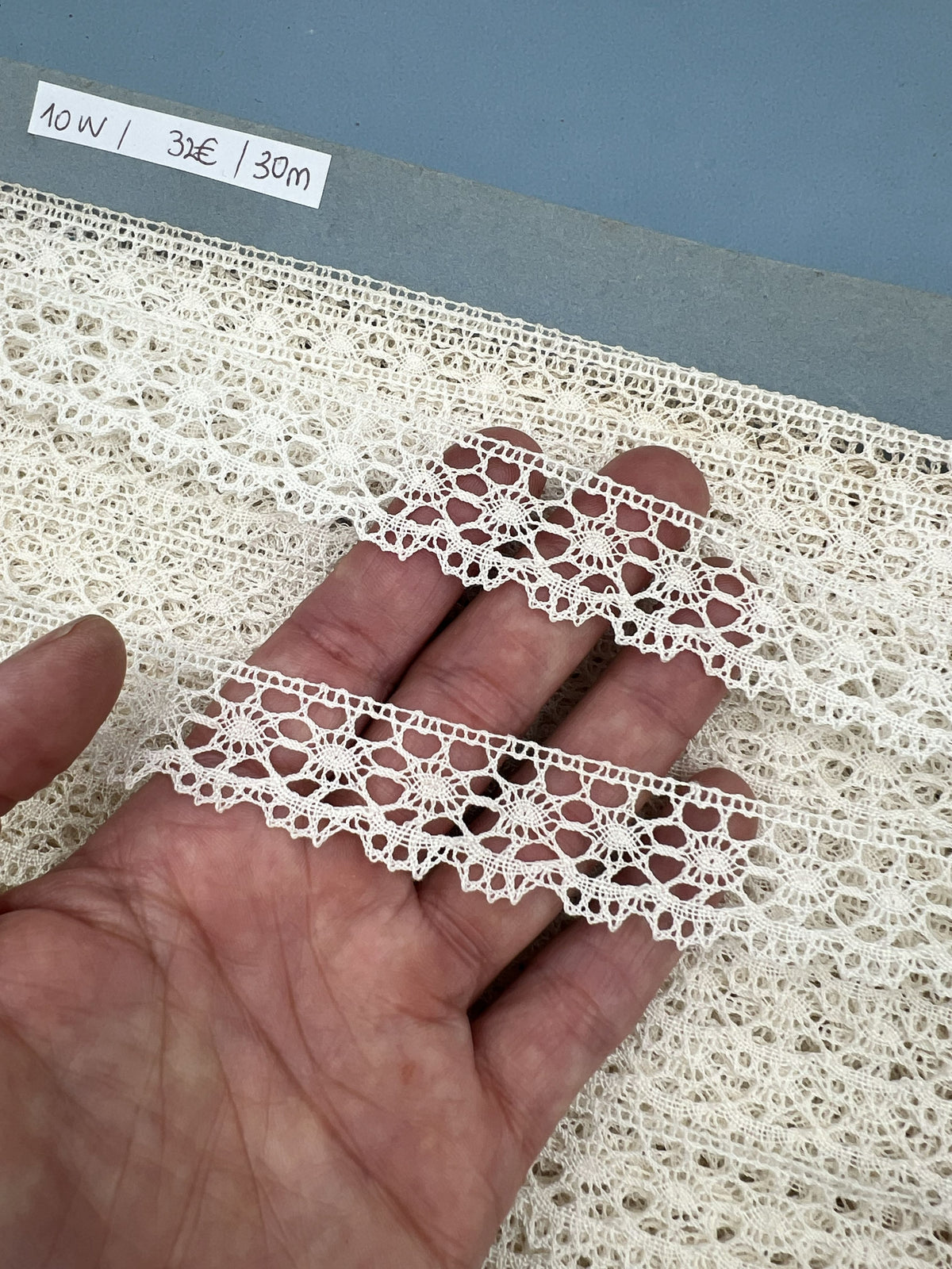 Wholesale Vintage French Lace Trim – 30m – Le Puy-en-Velay Cotton Lace