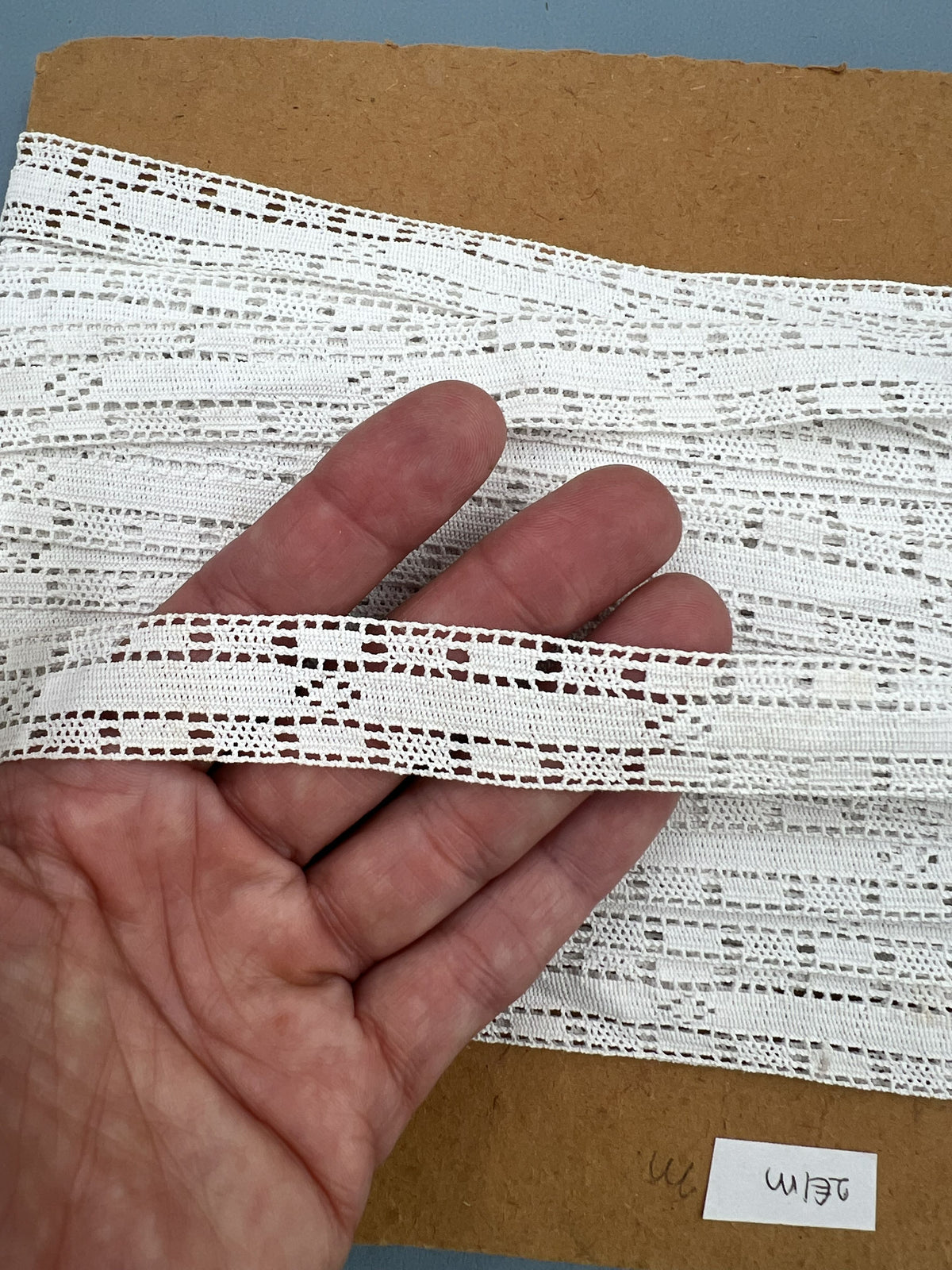 Wholesale Vintage French Lace Trim – 38m – Le Puy-en-Velay Cotton Lace