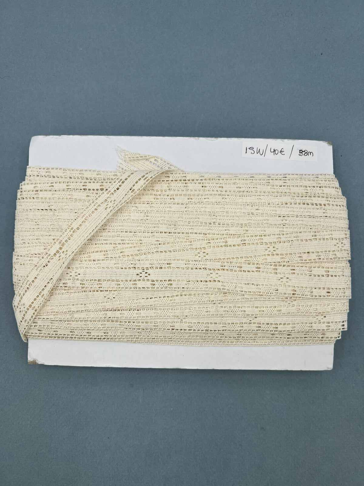 Wholesale Vintage French Lace Trim – 38m – Le Puy-en-Velay Cotton Lace