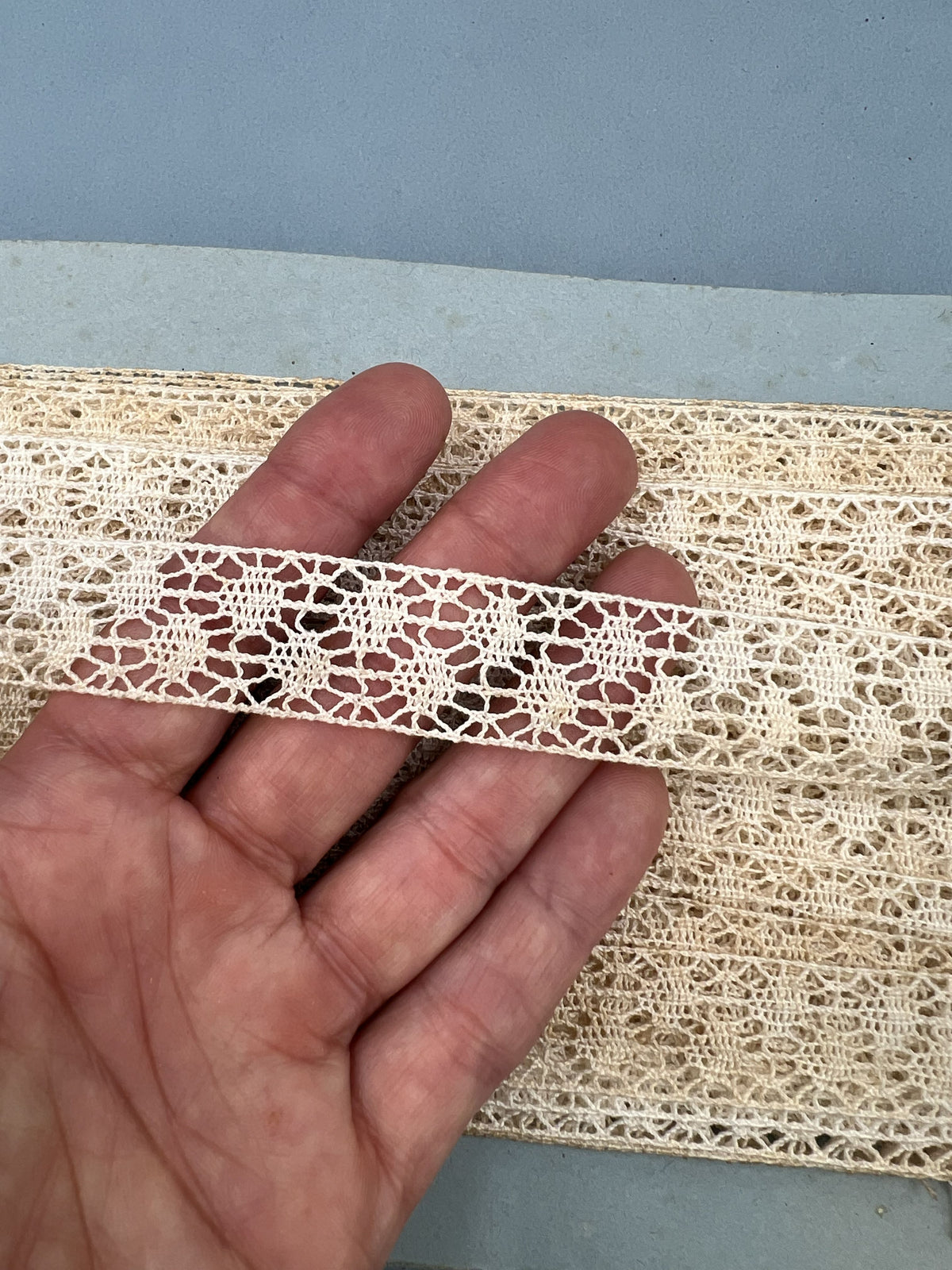 Wholesale Vintage French Lace Trim – 33m – Le Puy-en-Velay Cotton Lace