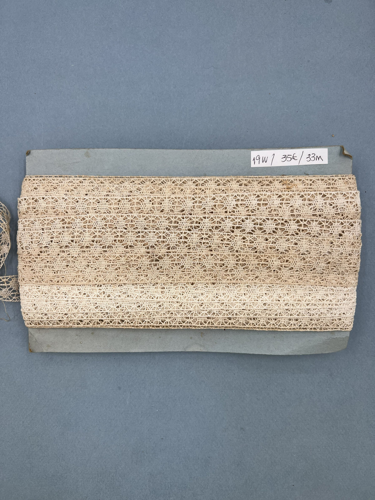 Wholesale Vintage French Lace Trim – 33m – Le Puy-en-Velay Cotton Lace