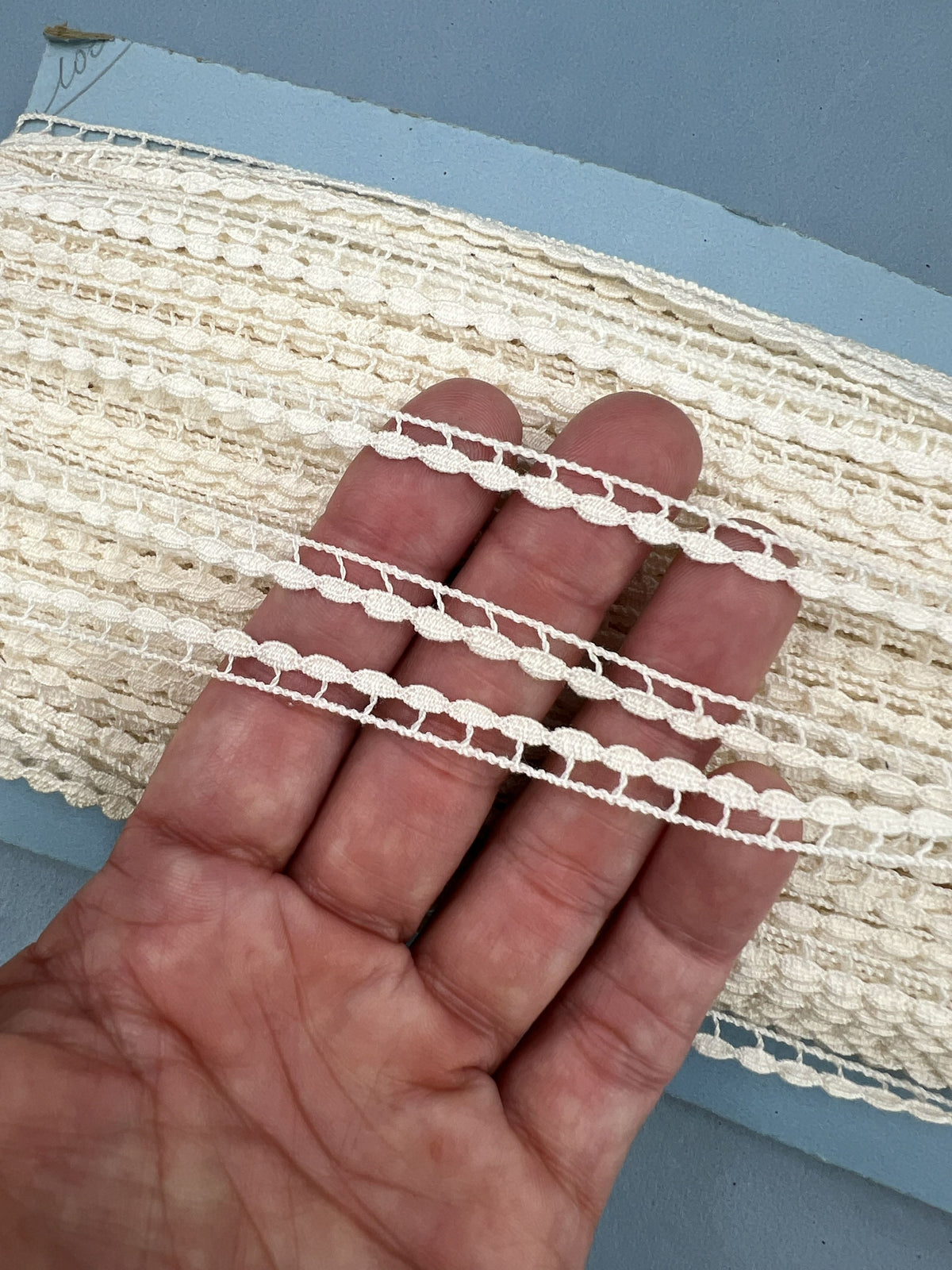 Wholesale Vintage French Lace Trim – 100m – Le Puy-en-Velay Cotton Lace