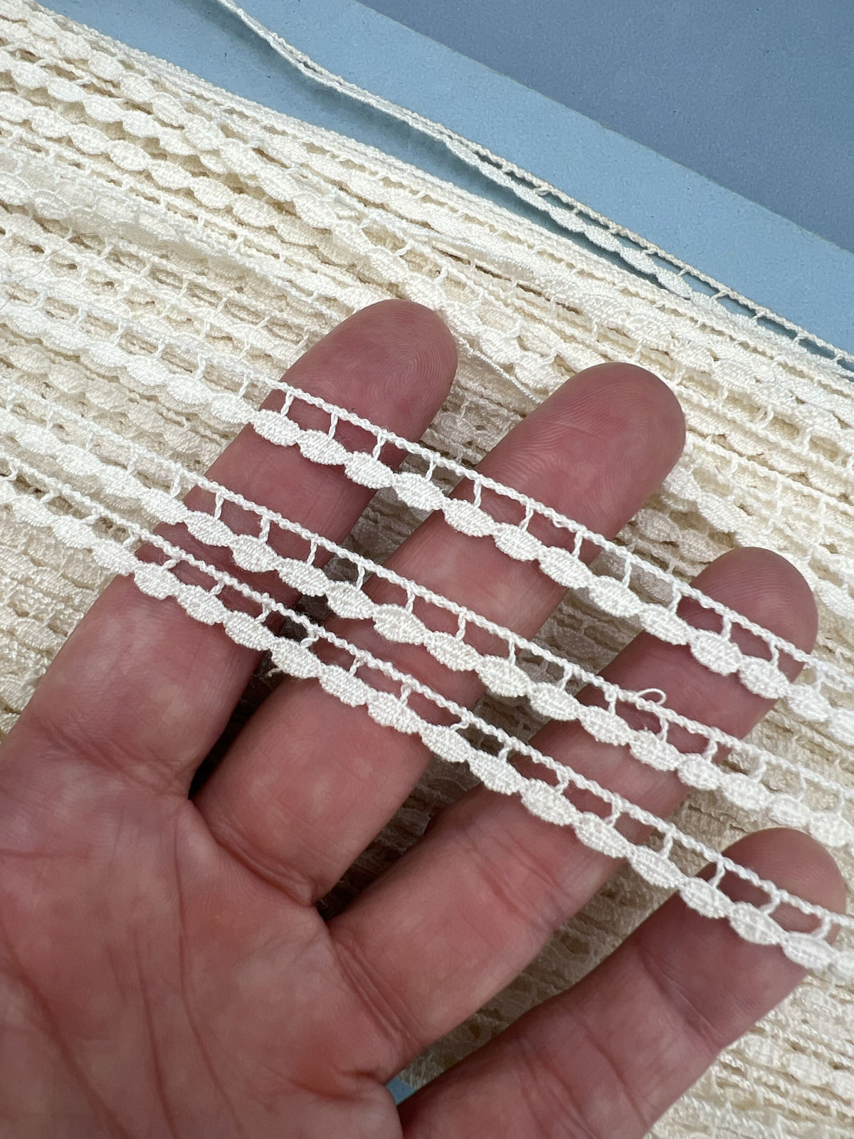 Wholesale Vintage French Lace Trim – 100m – Le Puy-en-Velay Cotton Lace