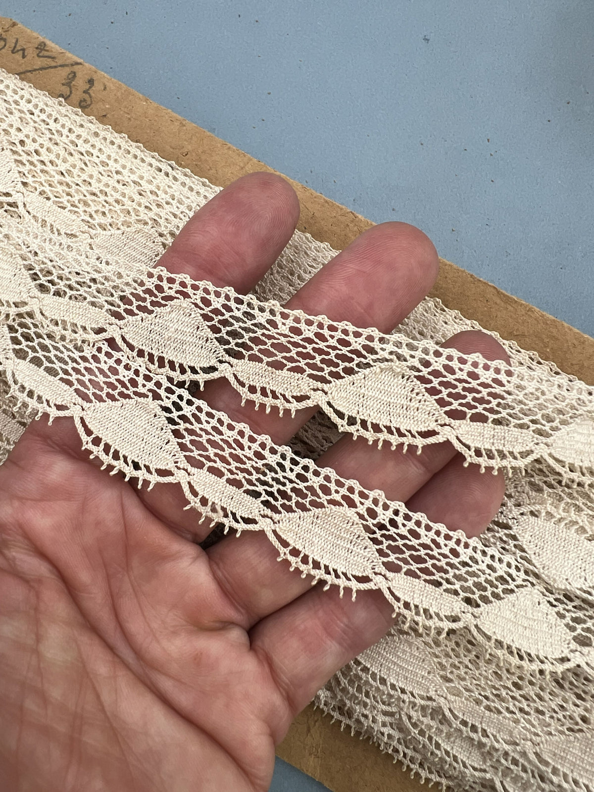 Wholesale Vintage French Lace Trim – 33m – Le Puy-en-Velay Cotton Lace