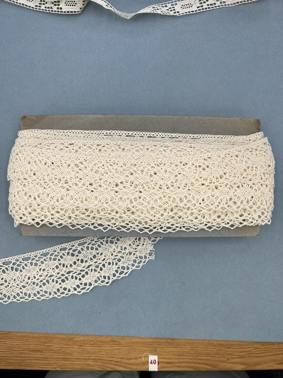 Wholesale Vintage French Lace Trim – 19m – Le Puy-en-Velay Cotton Lace