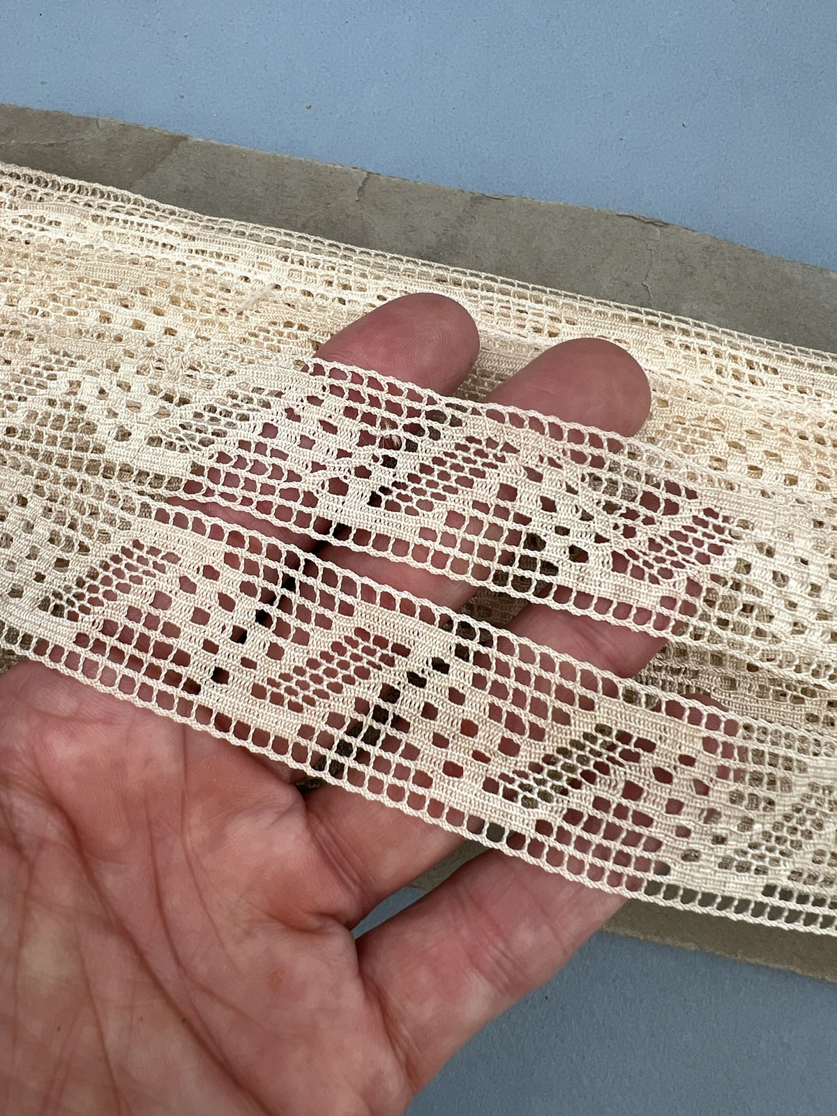 Wholesale Vintage French Lace Trim – 30m – Le Puy-en-Velay Cotton Lace