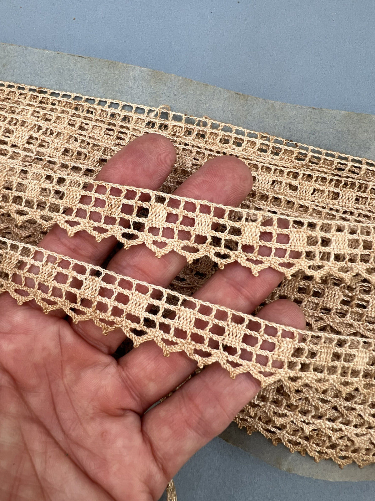 Wholesale Vintage French Lace Trim – 22m – Le Puy-en-Velay Cotton Lace