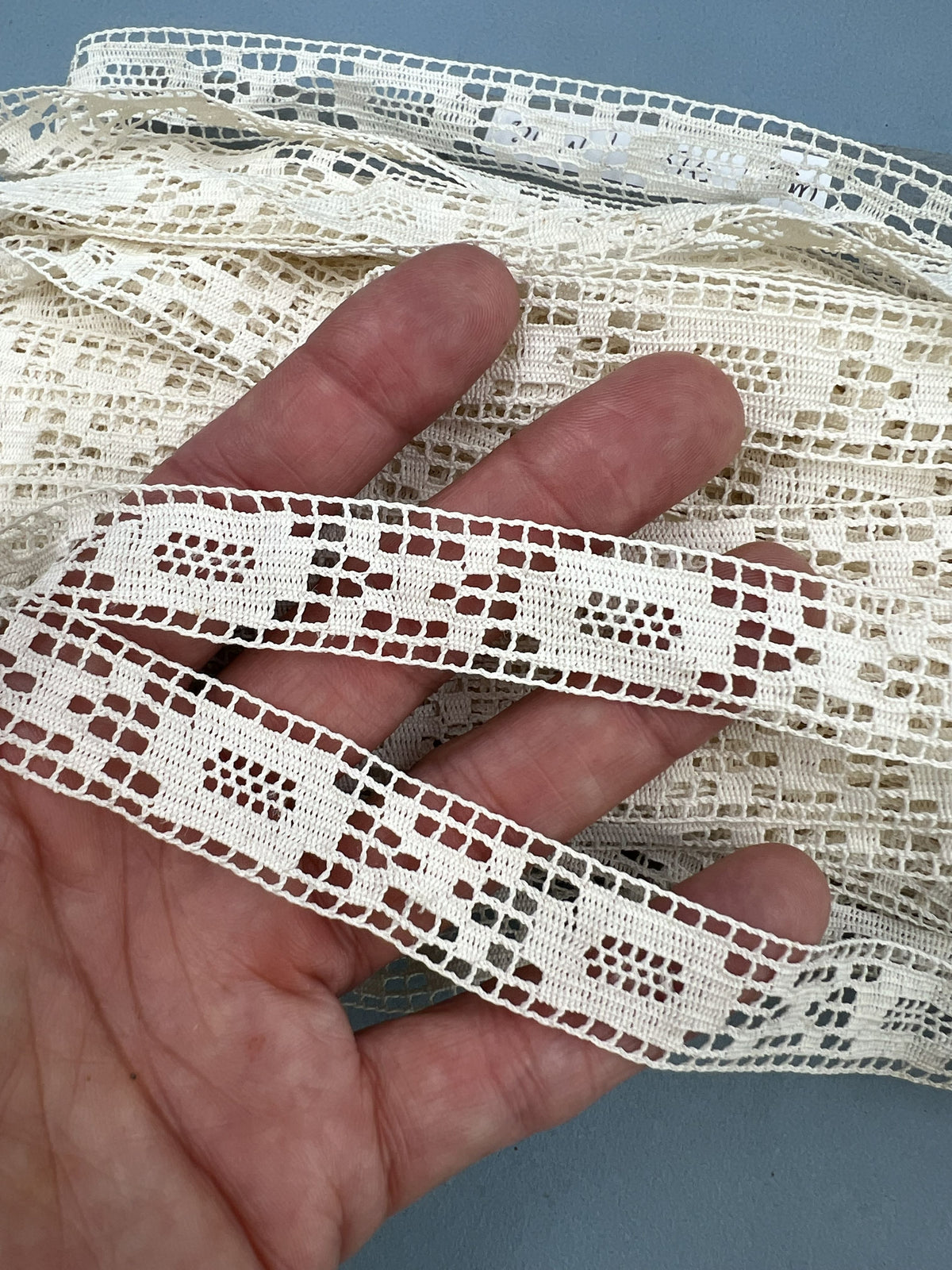 Wholesale Vintage French Lace Trim – 35m – Le Puy-en-Velay Cotton Lace