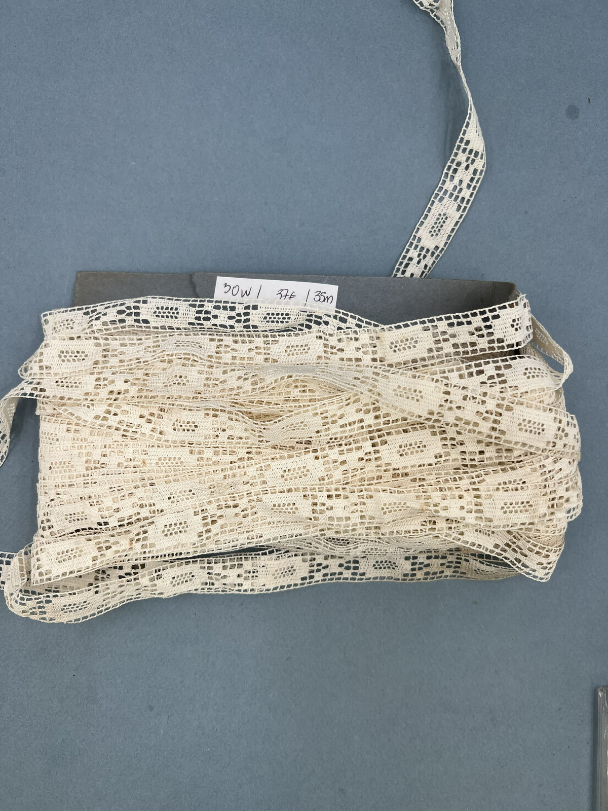 Wholesale Vintage French Lace Trim – 35m – Le Puy-en-Velay Cotton Lace