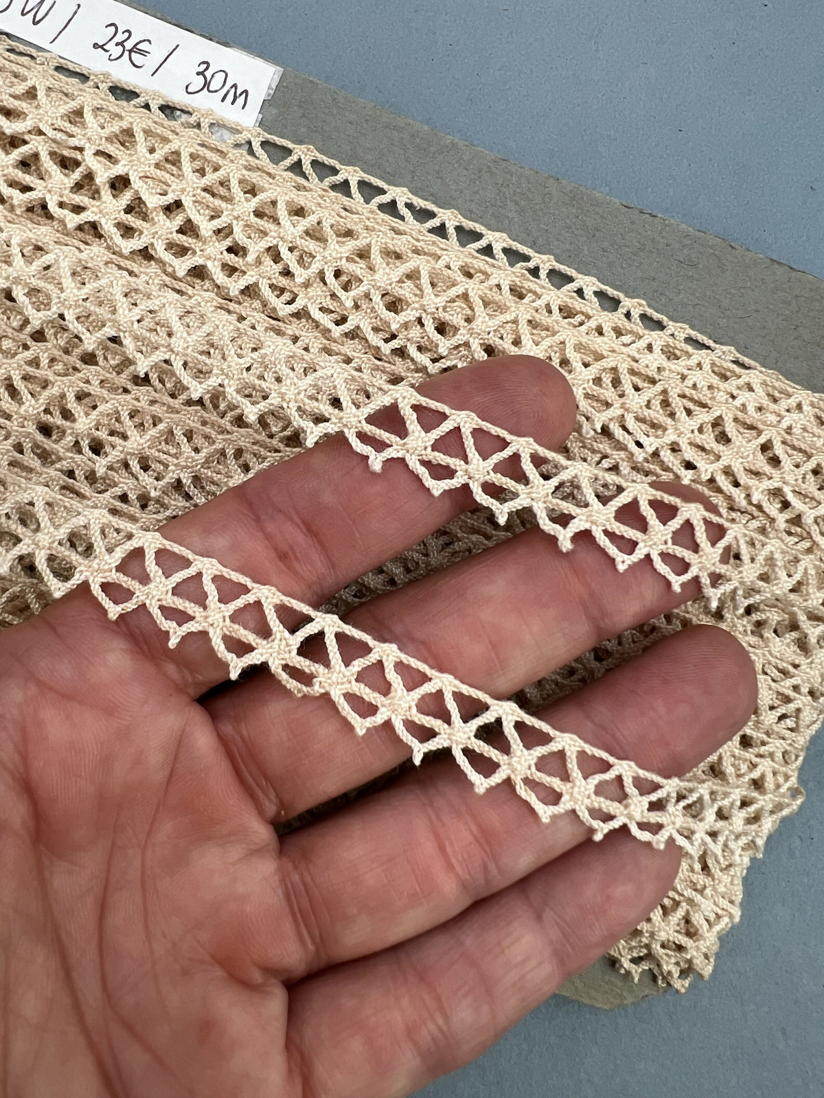 Wholesale Vintage French Lace Trim – 30m – Le Puy-en-Velay Cotton Lace