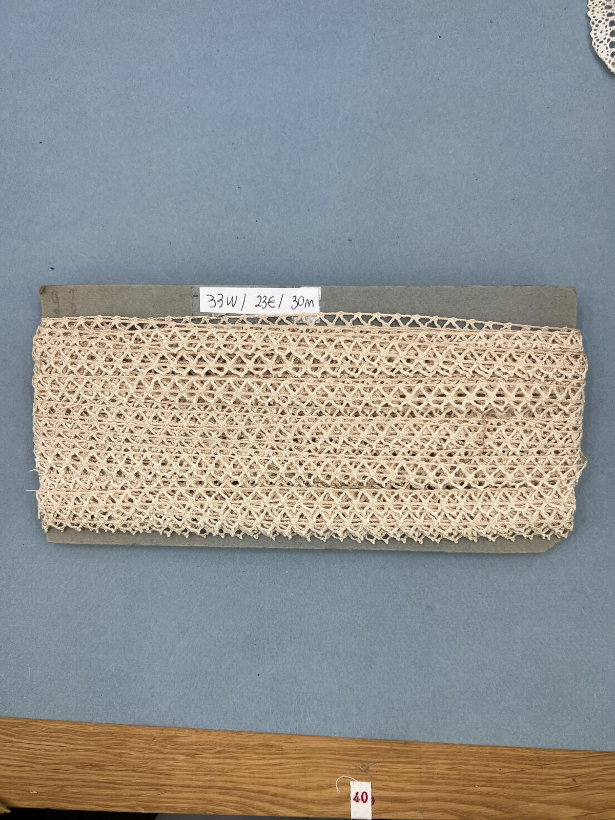Wholesale Vintage French Lace Trim – 30m – Le Puy-en-Velay Cotton Lace