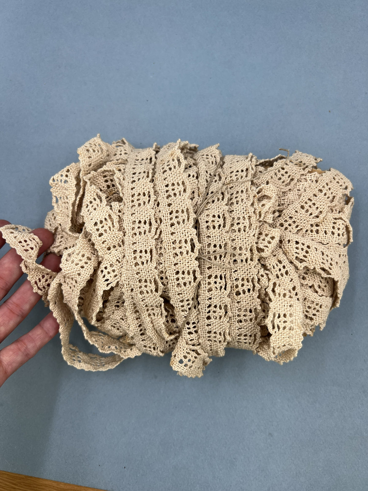 Wholesale Vintage French Lace Trim – 25m – Le Puy-en-Velay Cotton Lace