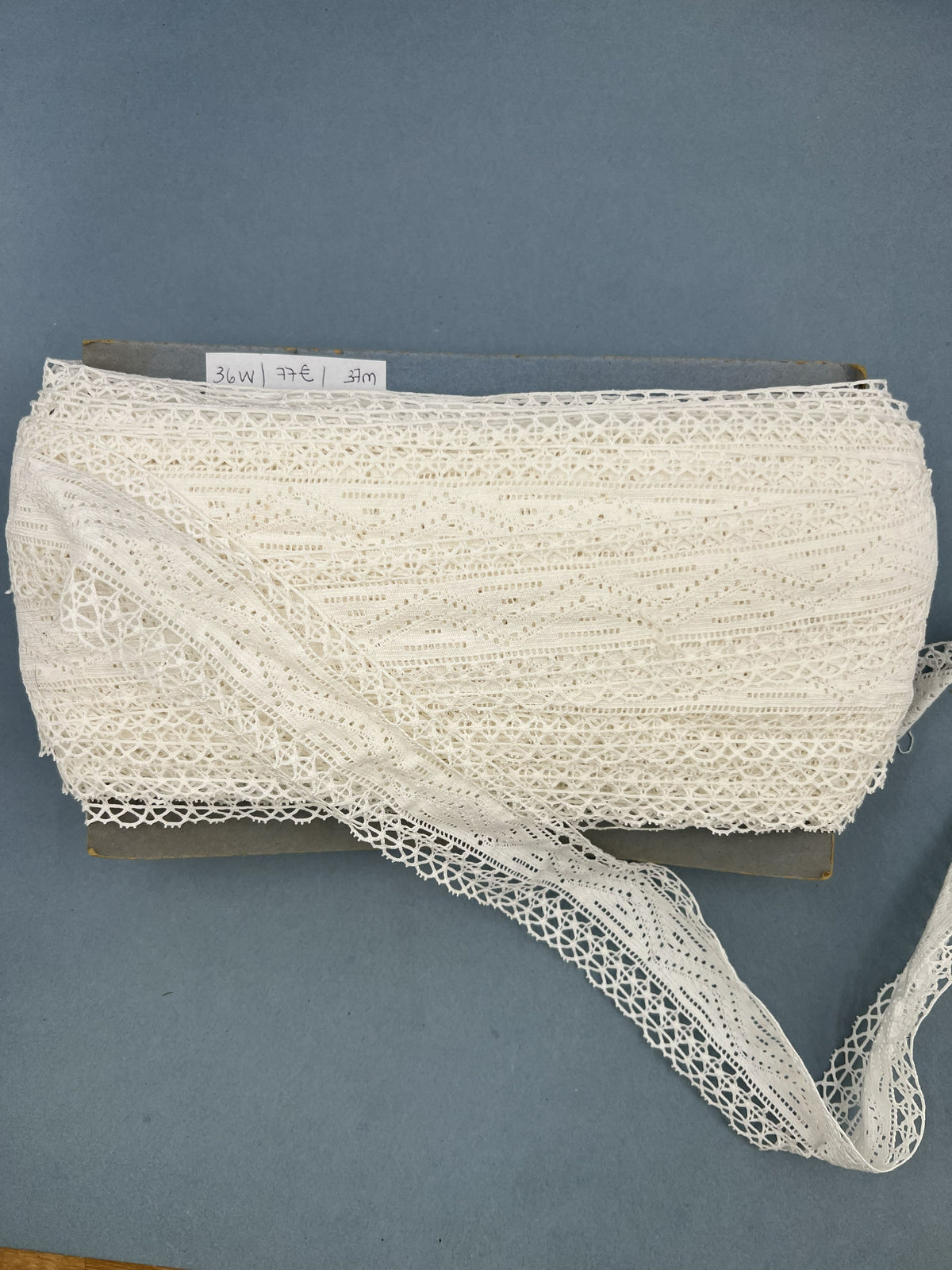 Wholesale Vintage French Lace Trim – 37m – Le Puy-en-Velay Cotton Lace