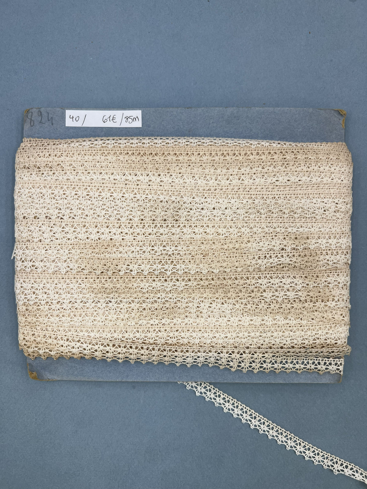 Wholesale Vintage French Lace Trim – 85m – Le Puy-en-Velay Cotton Lace