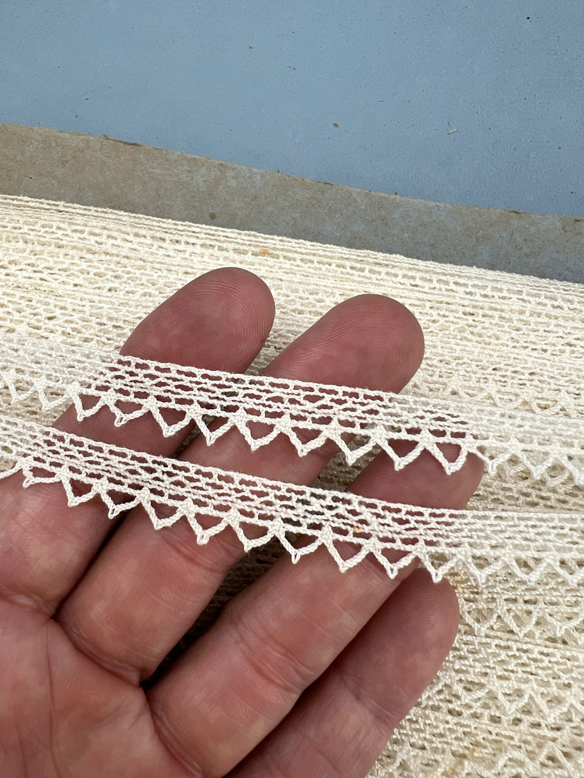 Wholesale Vintage French Lace Trim – 100m – Le Puy-en-Velay Cotton Lace