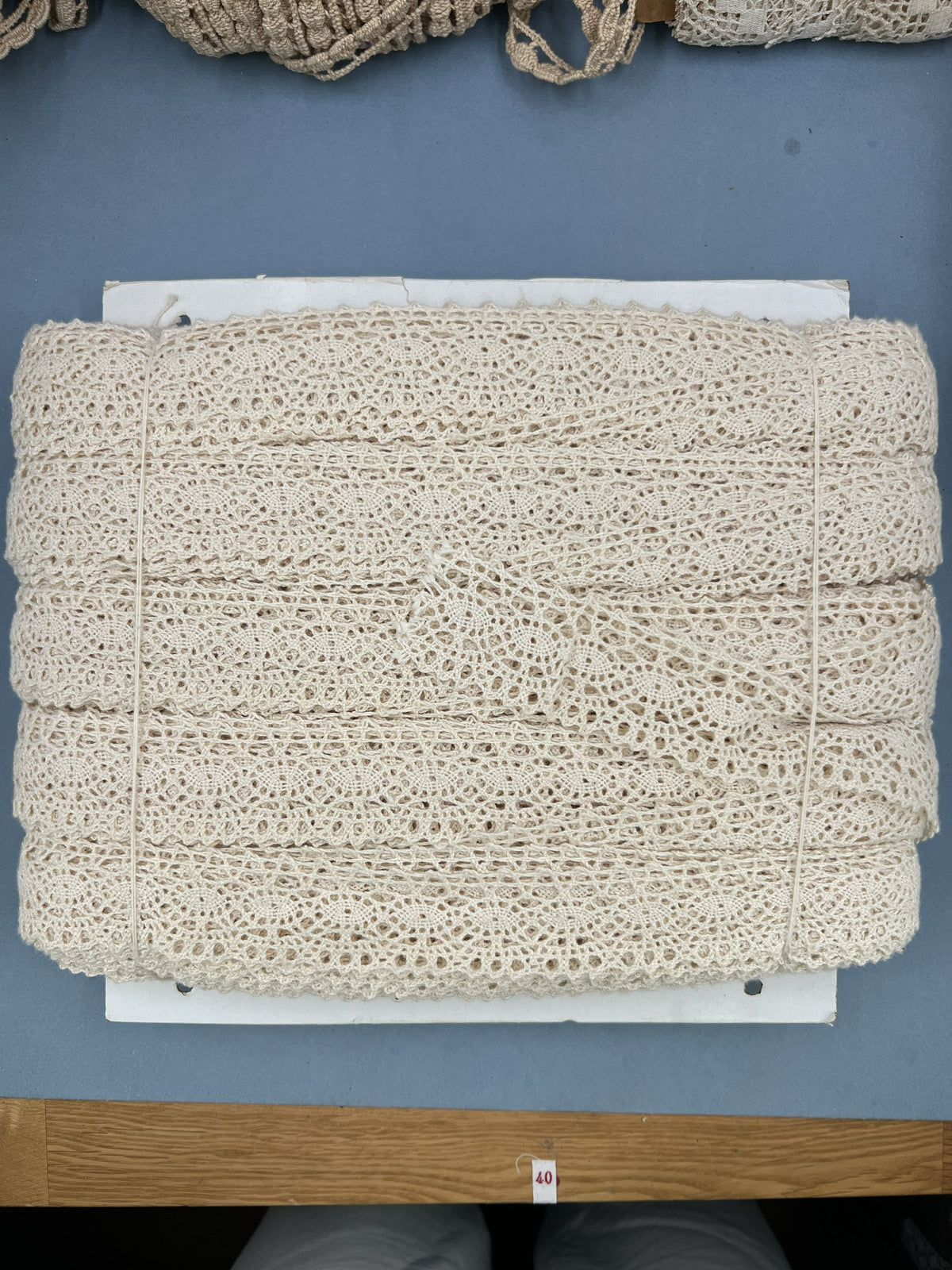 Wholesale Vintage French Lace Trim – 146m – Le Puy-en-Velay Cotton Lace
