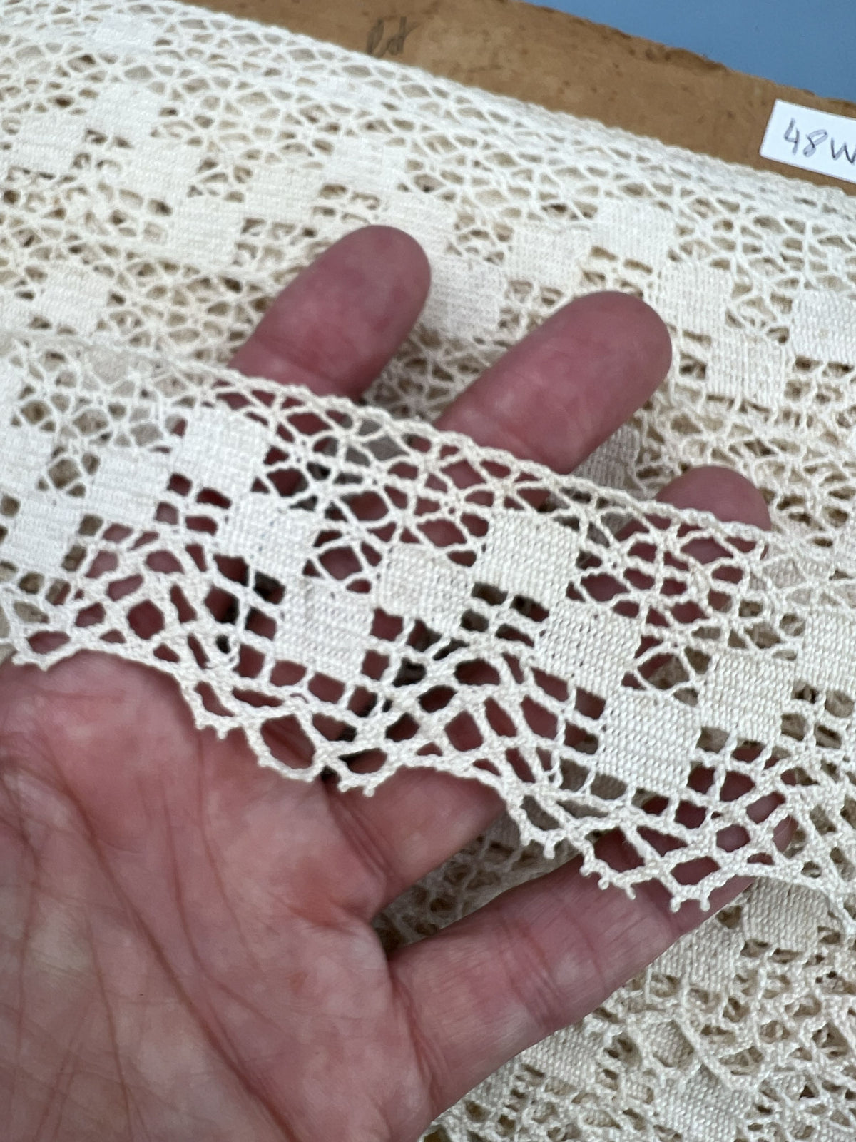 Wholesale Vintage French Lace Trim – 30m – Le Puy-en-Velay Cotton Lace