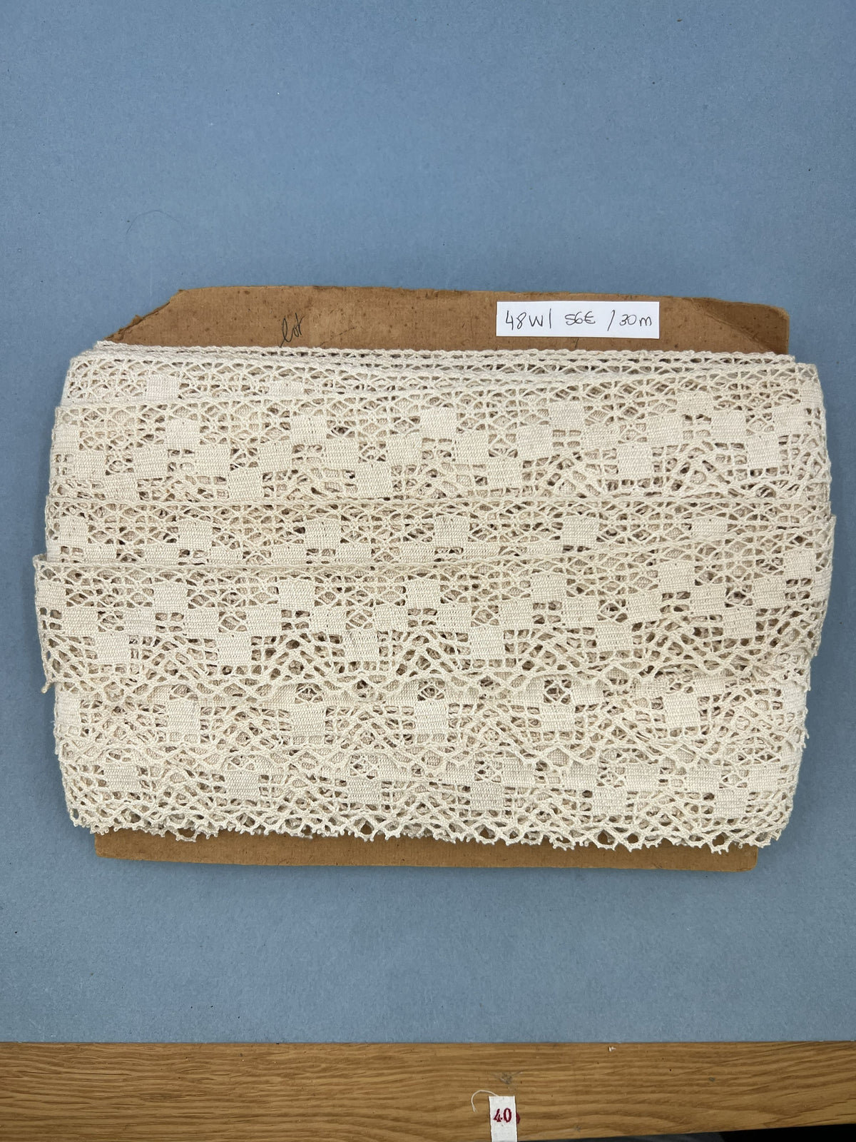 Wholesale Vintage French Lace Trim – 30m – Le Puy-en-Velay Cotton Lace