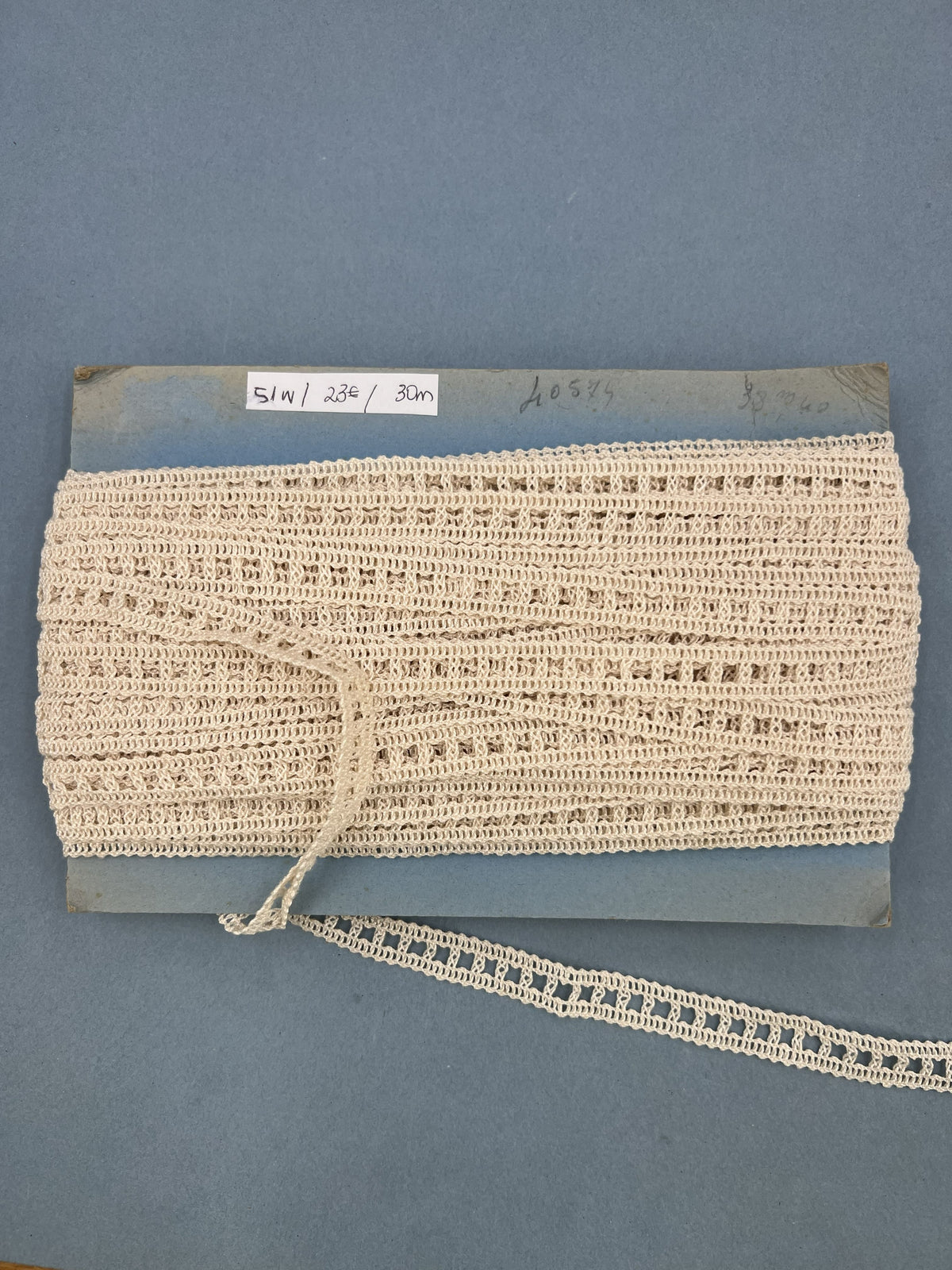Wholesale Vintage French Lace Trim – 30m – Le Puy-en-Velay Cotton Lace