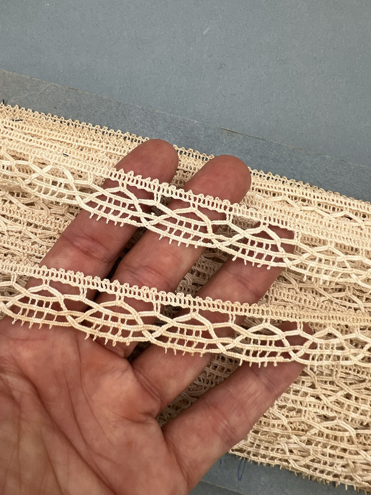 Wholesale Vintage French Lace Trim – 33m – Le Puy-en-Velay Cotton Lace