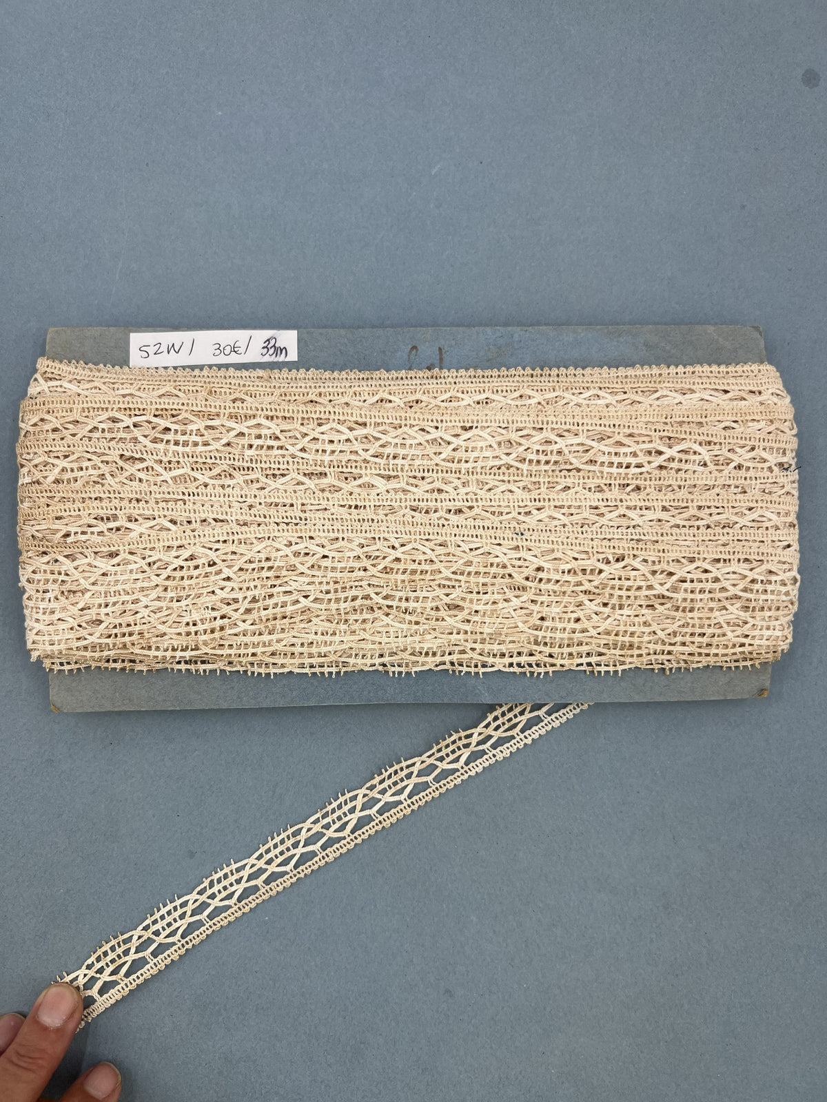 Wholesale Vintage French Lace Trim – 33m – Le Puy-en-Velay Cotton Lace