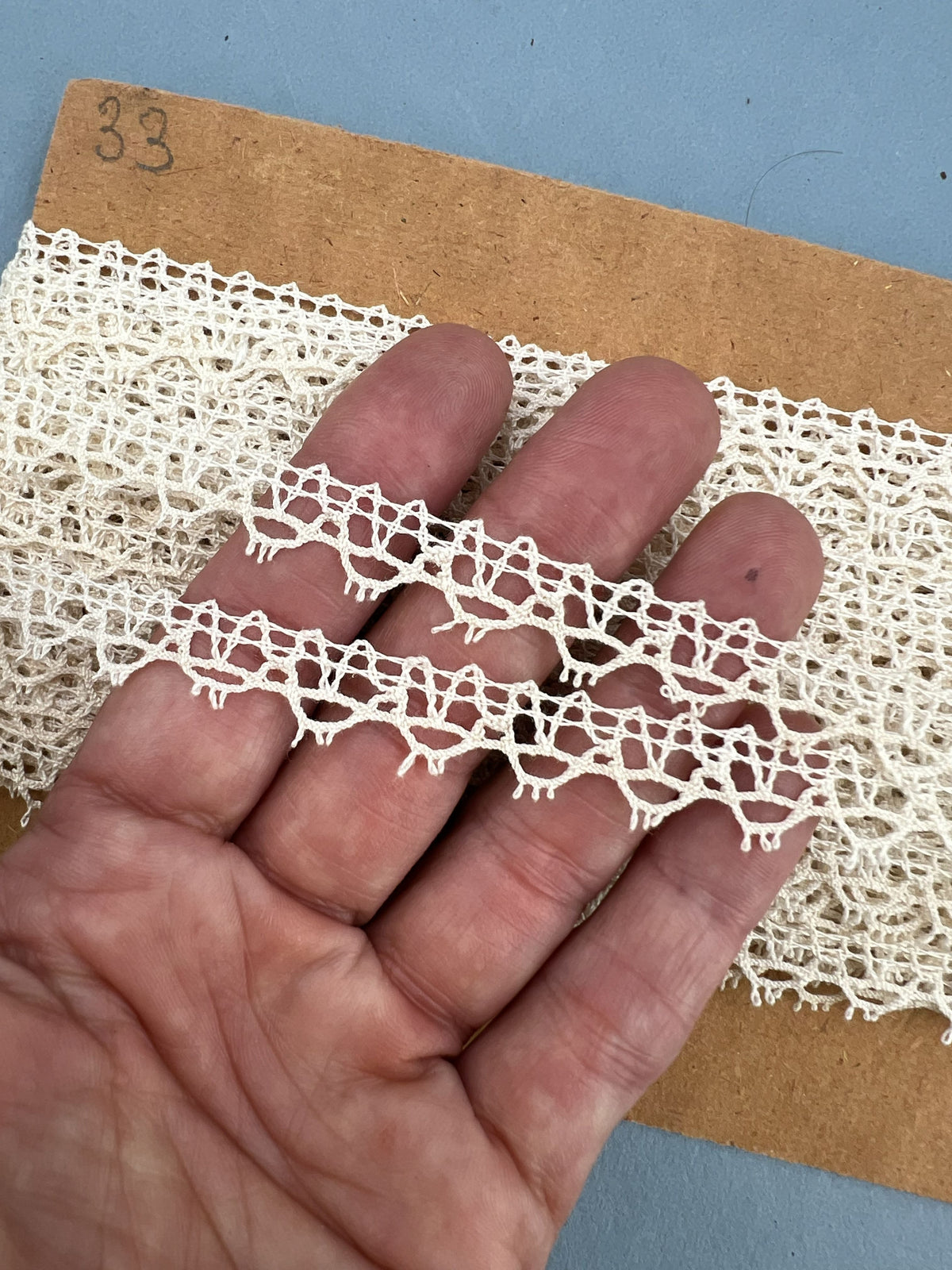 Wholesale Vintage French Lace Trim – 20m – Le Puy-en-Velay Cotton Lace