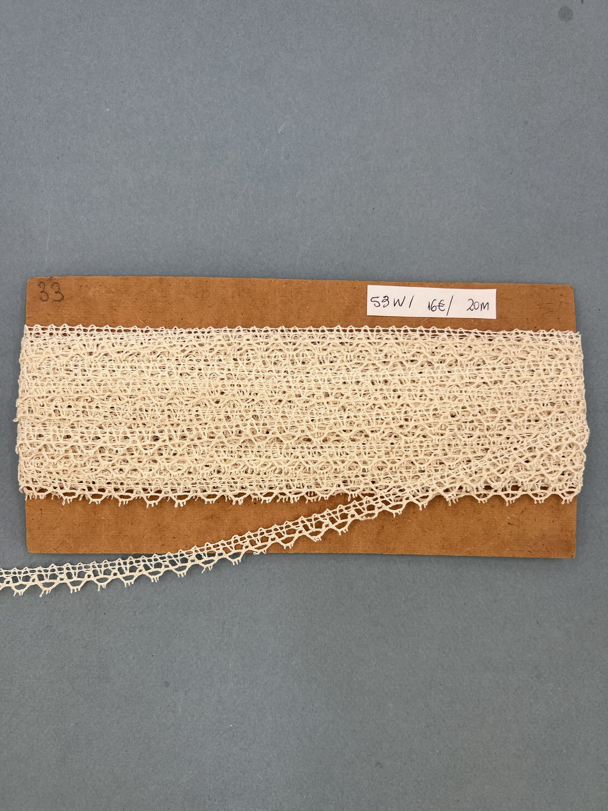 Wholesale Vintage French Lace Trim – 20m – Le Puy-en-Velay Cotton Lace