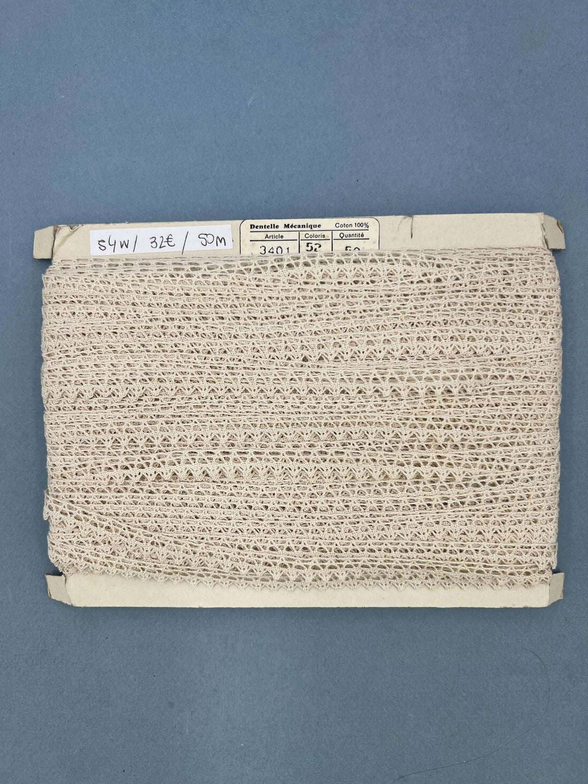 Wholesale Vintage French Lace Trim – 50m – Le Puy-en-Velay Cotton Lace