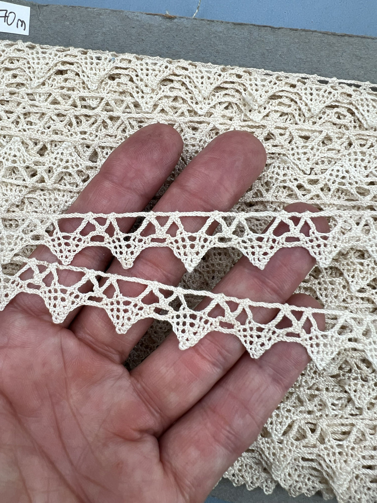 Wholesale Vintage French Lace Trim – 70m – Le Puy-en-Velay Cotton Lace