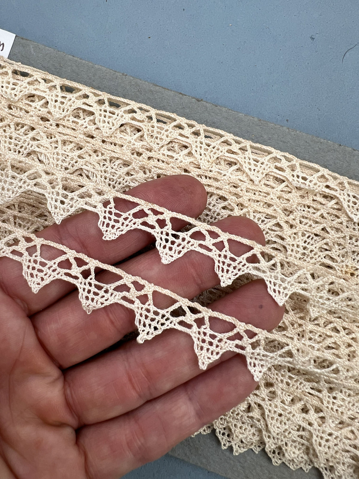Wholesale Vintage French Lace Trim – 33m – Le Puy-en-Velay Cotton Lace