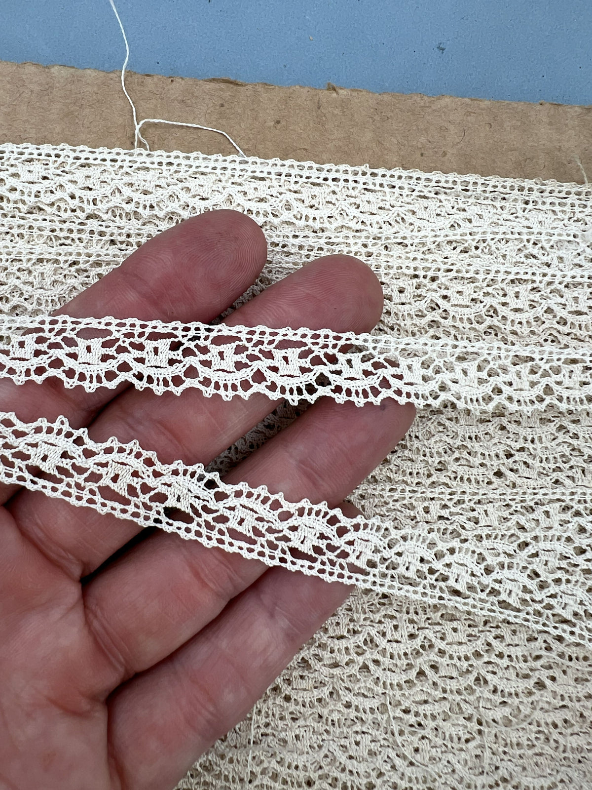 Wholesale Vintage French Lace Trim – 45m – Le Puy-en-Velay Cotton Lace