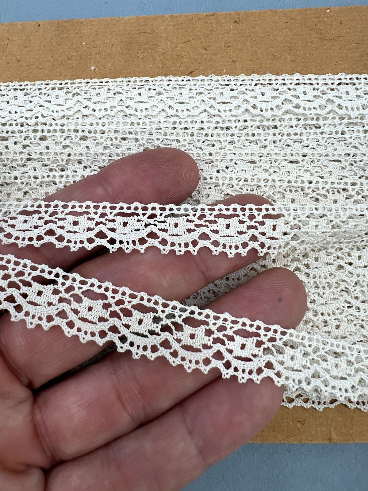 Wholesale Vintage French Lace Trim – 33m – Le Puy-en-Velay Cotton Lace