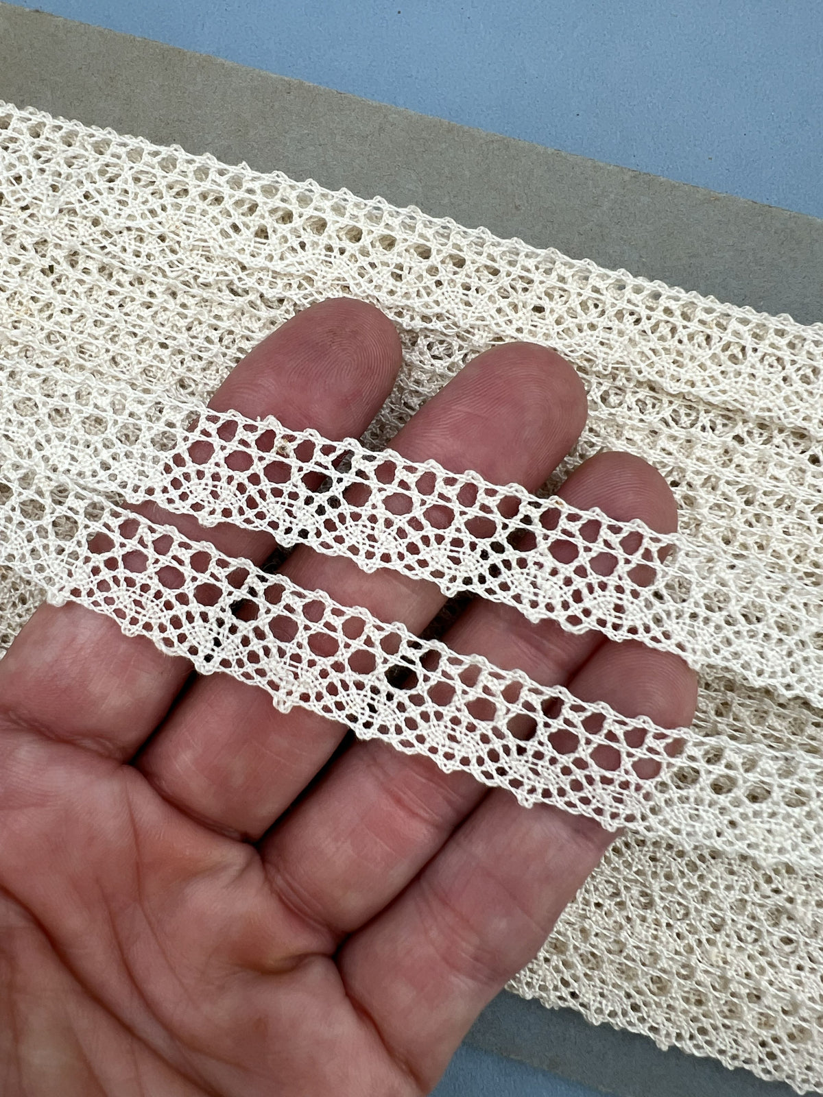 Wholesale Vintage French Lace Trim – 30m – Le Puy-en-Velay Cotton Lace