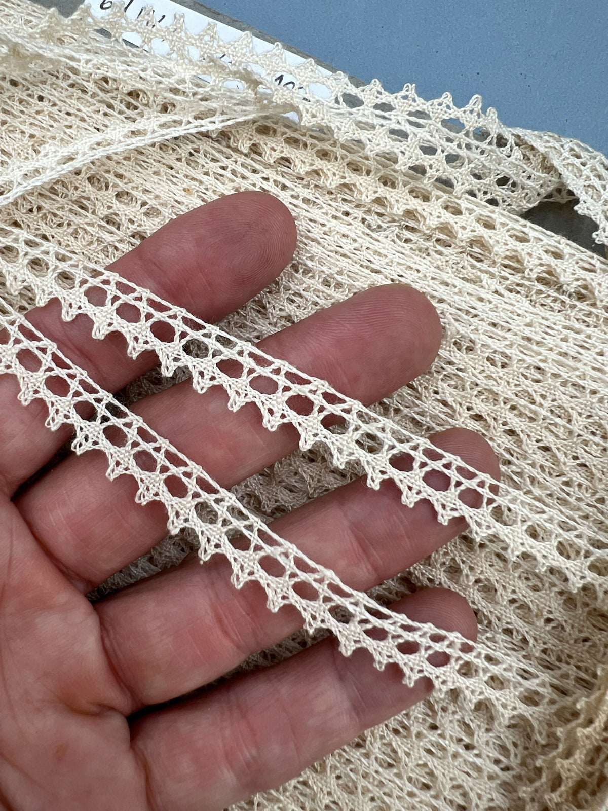Wholesale Vintage French Lace Trim – 100m – Le Puy-en-Velay Cotton Lace