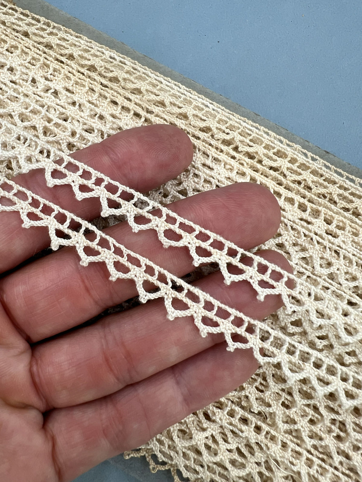Wholesale Vintage French Lace Trim – 60m – Le Puy-en-Velay Cotton Lace